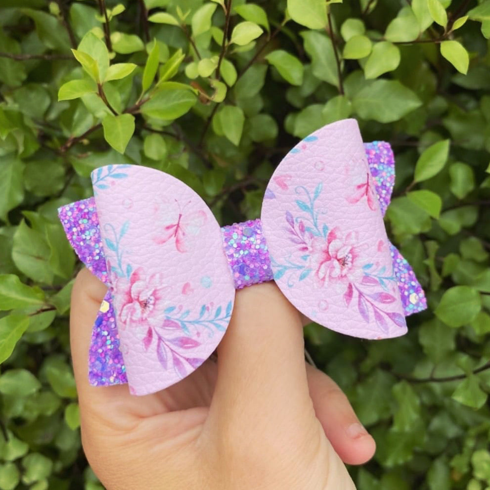 Purple Butterflies Imogen bow