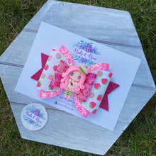 Load image into Gallery viewer, Strawberry Shortcake Clay bow