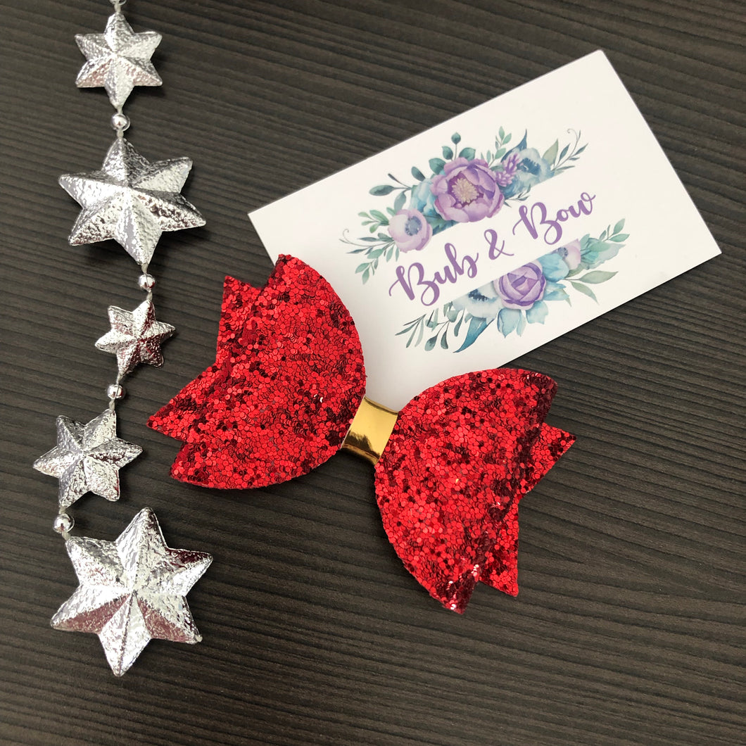 Classic 'Dolly' Glitter bow (single)