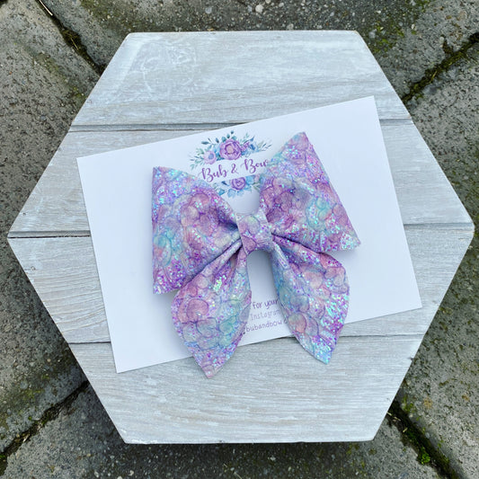 Watercolour Lace Sailor Bow