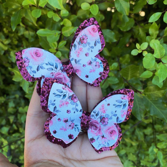 Rosalie Butterfly Piggy Clips