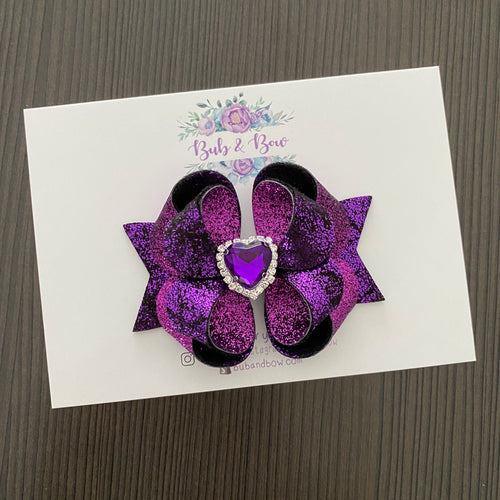 Metallic Velvet/ Glitter Deluxe Posey Bow