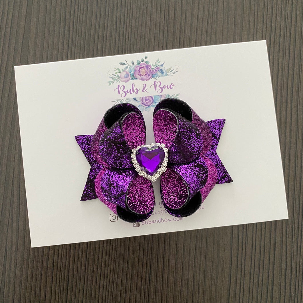 Metallic Velvet/ Glitter Deluxe Posey Bow