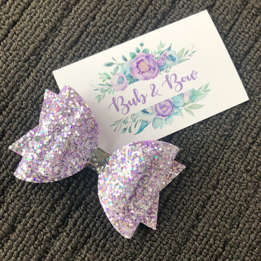 Diamond Dazzle ‘Dolly’ Bow (Purple)