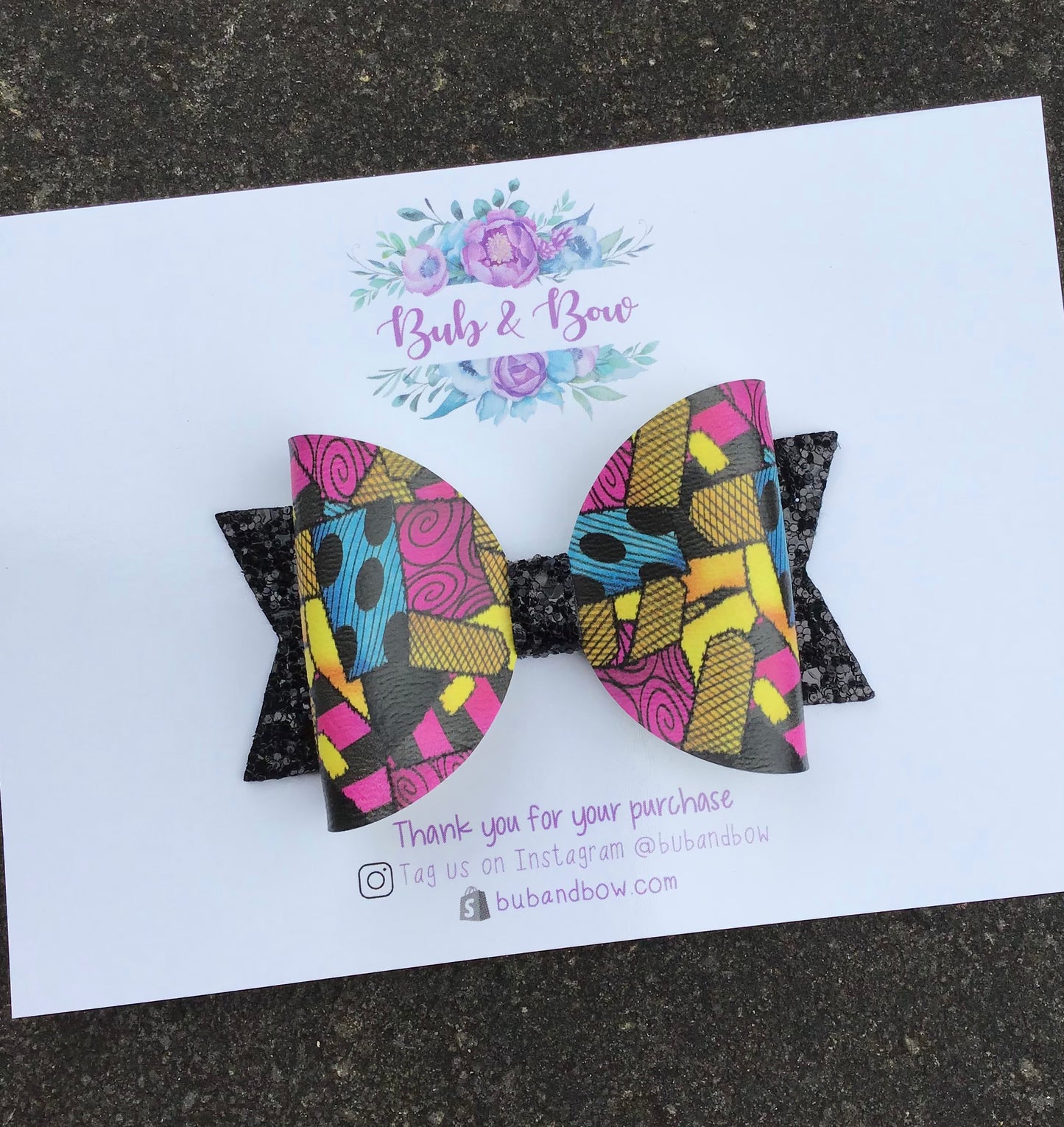 Sally Patchwork Dolly Bow