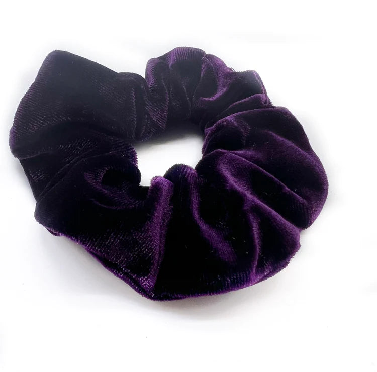 Purple Velvet Scrunchie