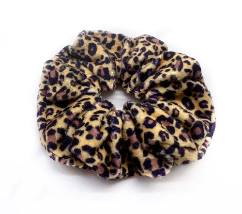 Leopard Velvet Scrunchie