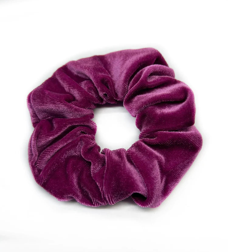 Raspberry Velvet Scrunchie