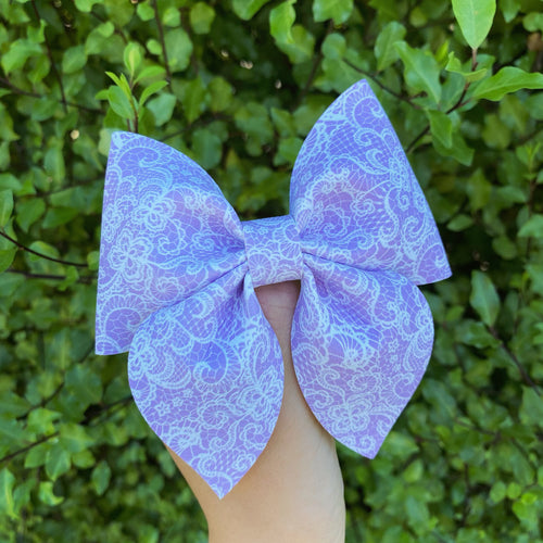 Purple Lace Sailor bow