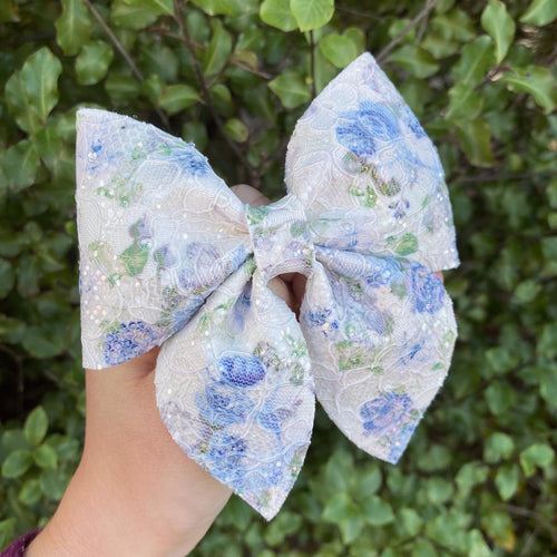 Floral Lovely Lace Sailor Bow