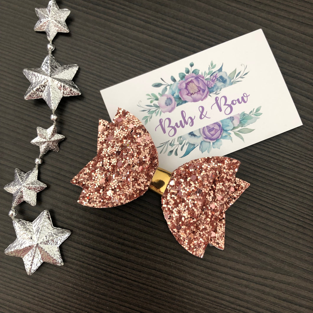 Classic 'Dolly' Glitter bow (double)