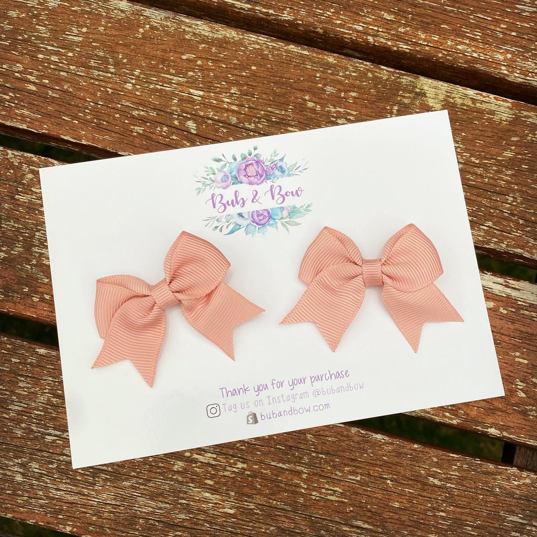 Ribbon Piggy Bows with Alligator Clips