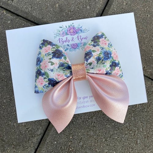 Floral Sailor bow