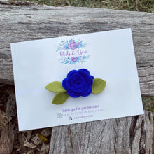 Load image into Gallery viewer, Mini Felt Bloom (Cobalt Blue)