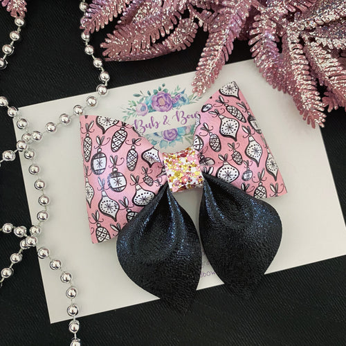 Pink & Black Decorations Sailor Bow