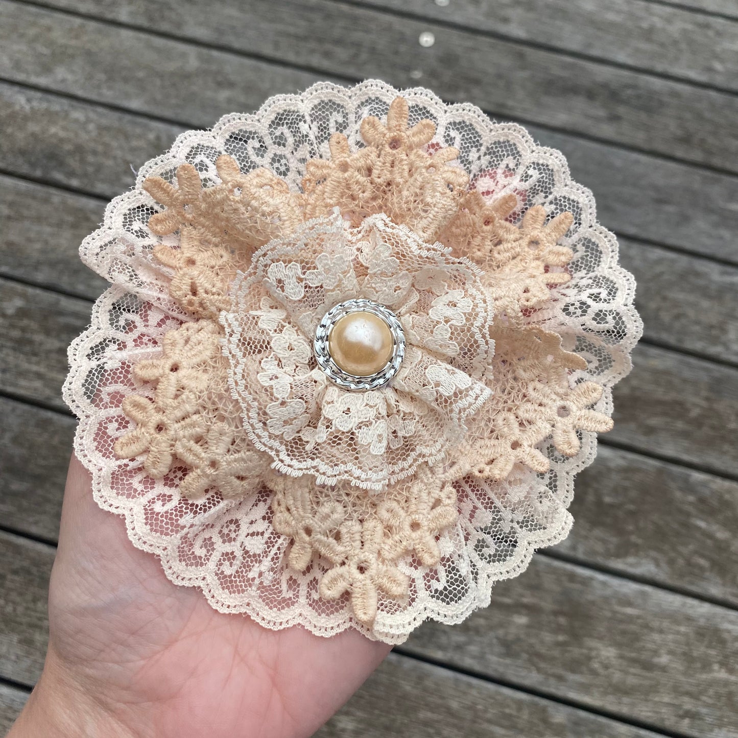 Vintage Fabric Flower (Large)