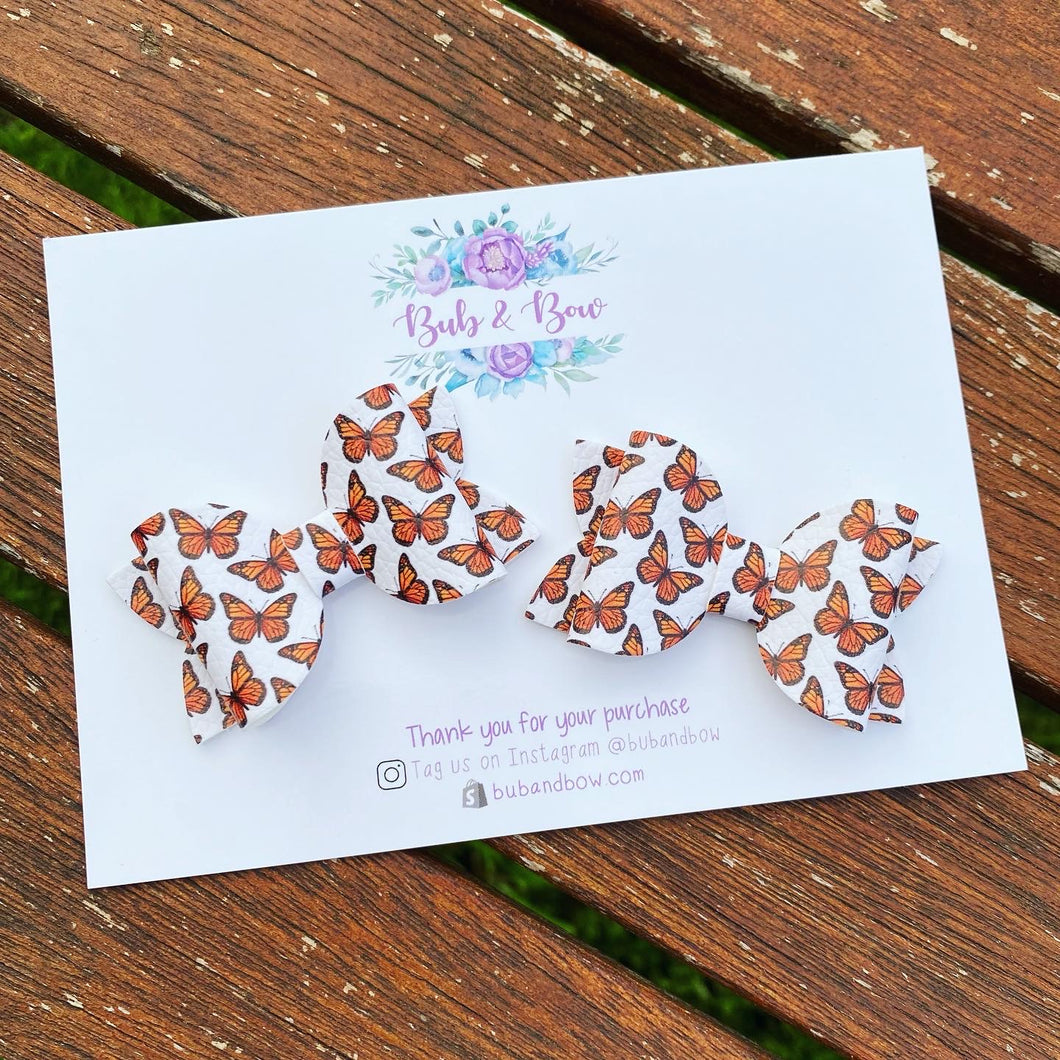 Monarch Butterflies Mini Beauty bow