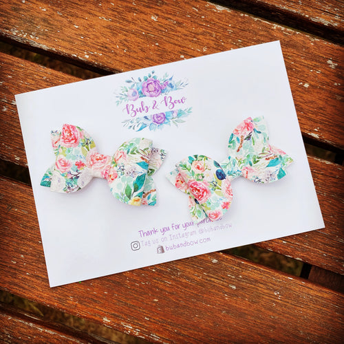 Floral Mini Beauty Bows