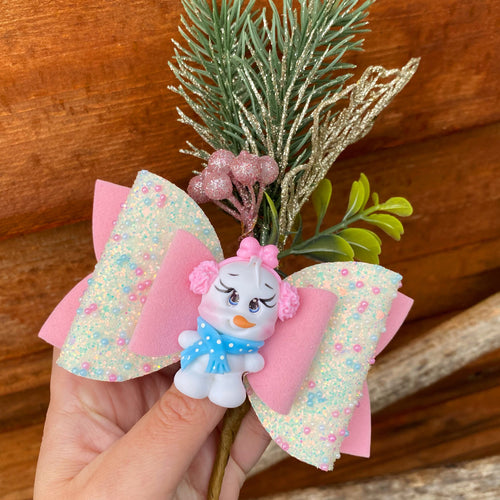 Snow Girl Clay Bow (12cm)