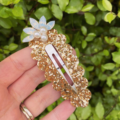 Fancy Embellished Large Snap Clip