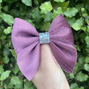 Luxe Velvet Sailor Bow (Mauve)