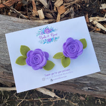 Load image into Gallery viewer, Mini Felt Bloom Piggys (Lavender)