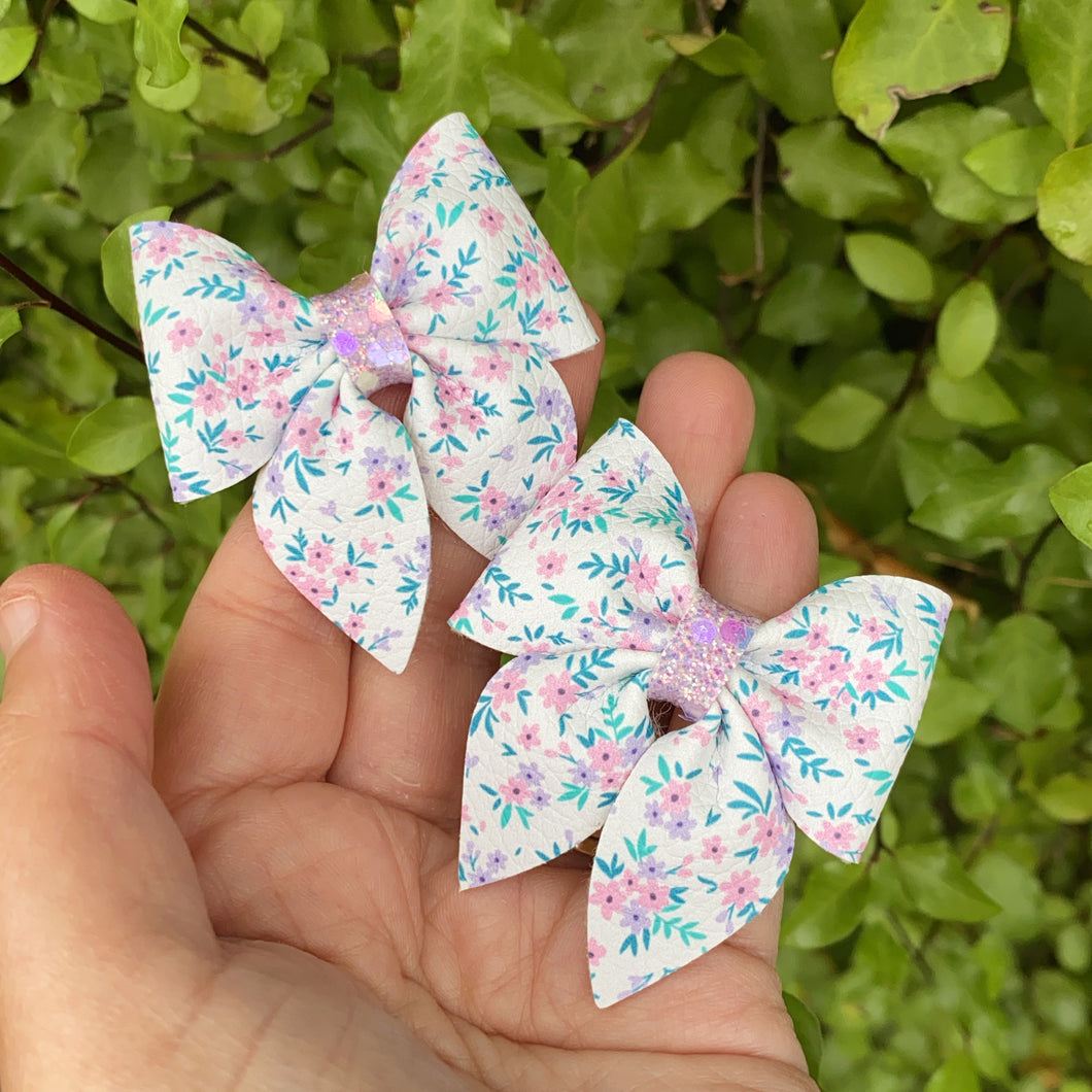 Macie Floral Mini Sailor Bows