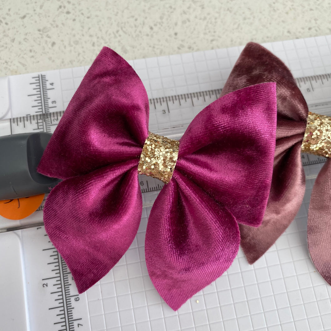 Crushed Velvet Sailor Bow