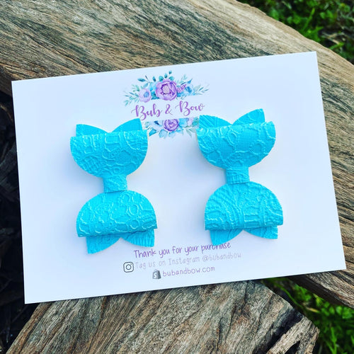 Blue Gelato Lace Embossed Mini Beauty piggys