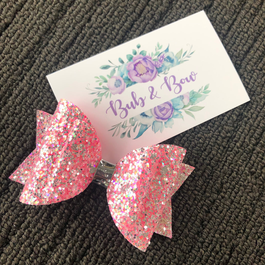 Diamond Dazzle ‘Dolly’ Bow (Pink)