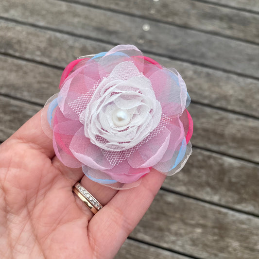 Chiffon Flower Clip