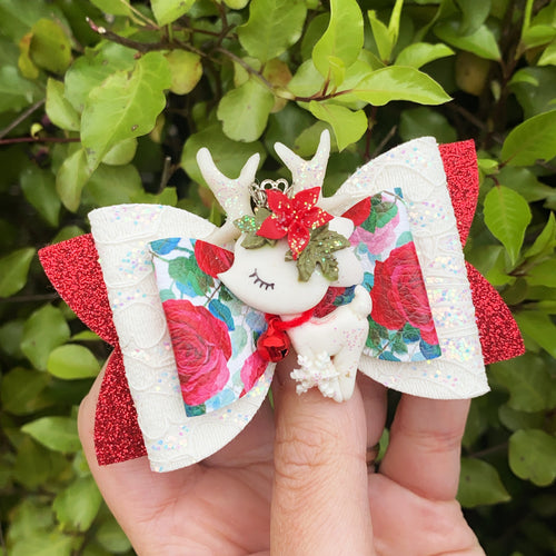 Reindeer Imogen Clay Bow (9cm)