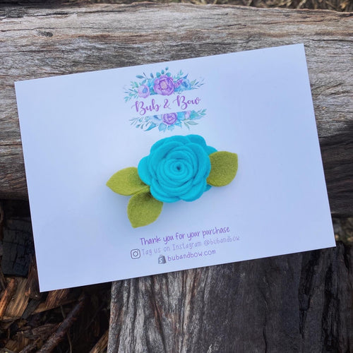 Mini Felt Bloom Single (Robbin’s Egg)