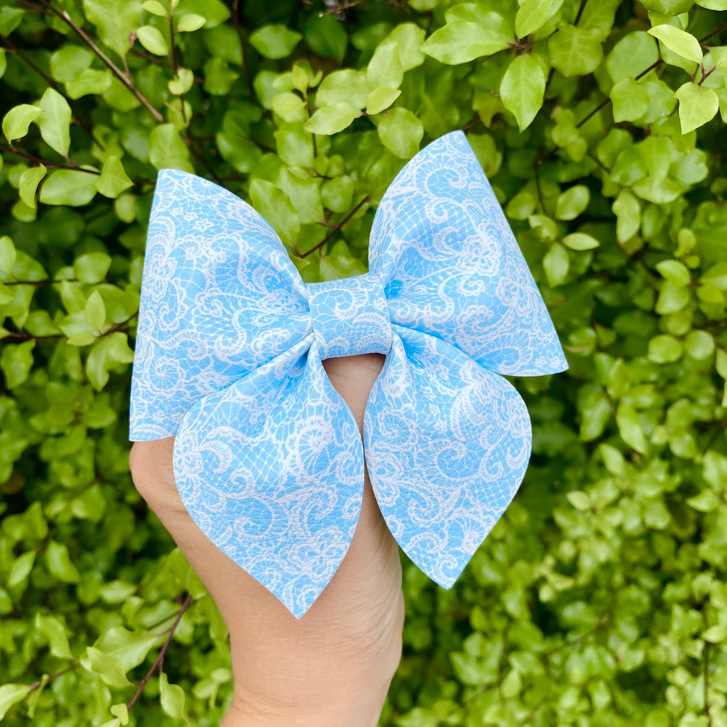 Blue Lace Sailor bow