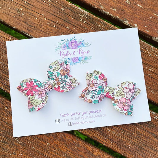 Ava Floral Mini Beauty bow