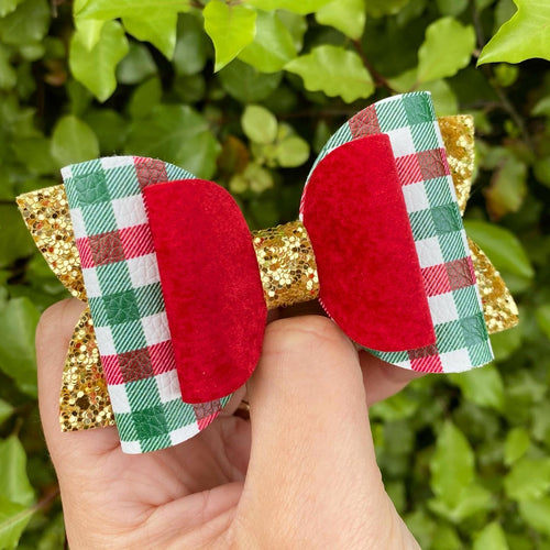 Gingham Beauty Bow