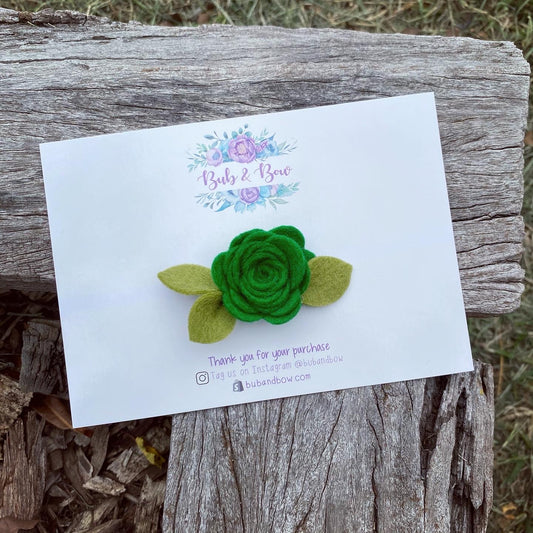 Mini Felt Bloom (Green)