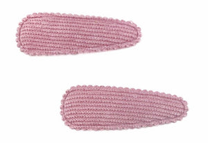 Corduroy Snap Clip Pair (6 colours)