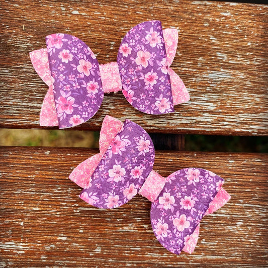 Jemima Floral Mini Beauty Bow (ONE single bow)