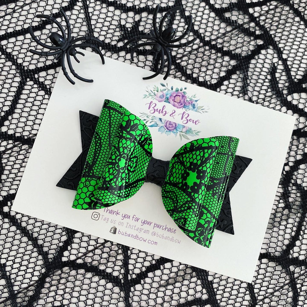 Neon Lace Print Patent Large Dolly