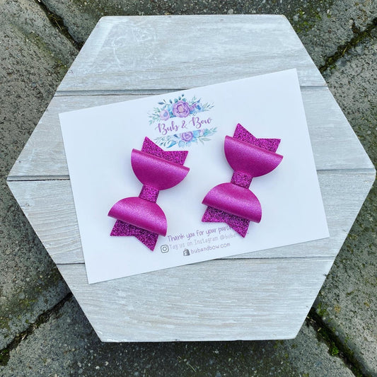 Baby Dolly Bows (Magenta)