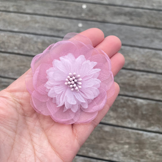 Chiffon Flower Clip