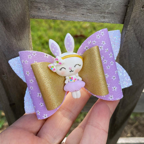 Blossom Bunny Clay bow