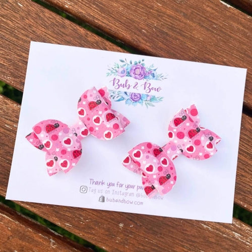 Ladybug Mini Piggy Clips