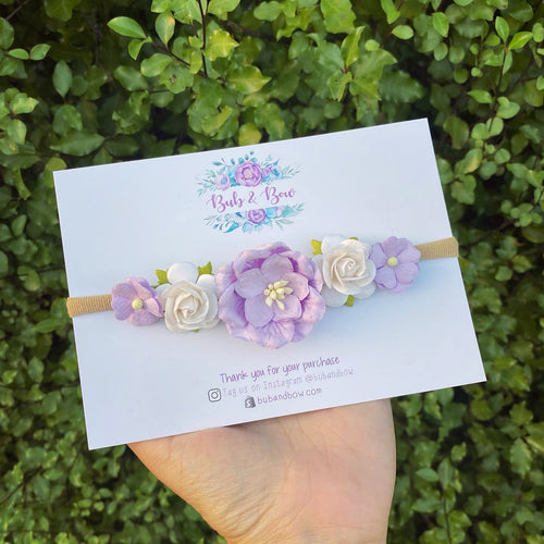 Lilac Blossom Flower Crown