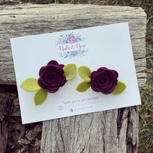 Load image into Gallery viewer, Mini Felt Bloom Piggys (Plum)