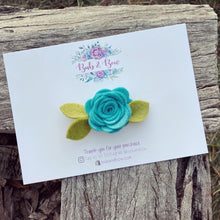 Load image into Gallery viewer, Mini Felt Bloom (Cerulean)