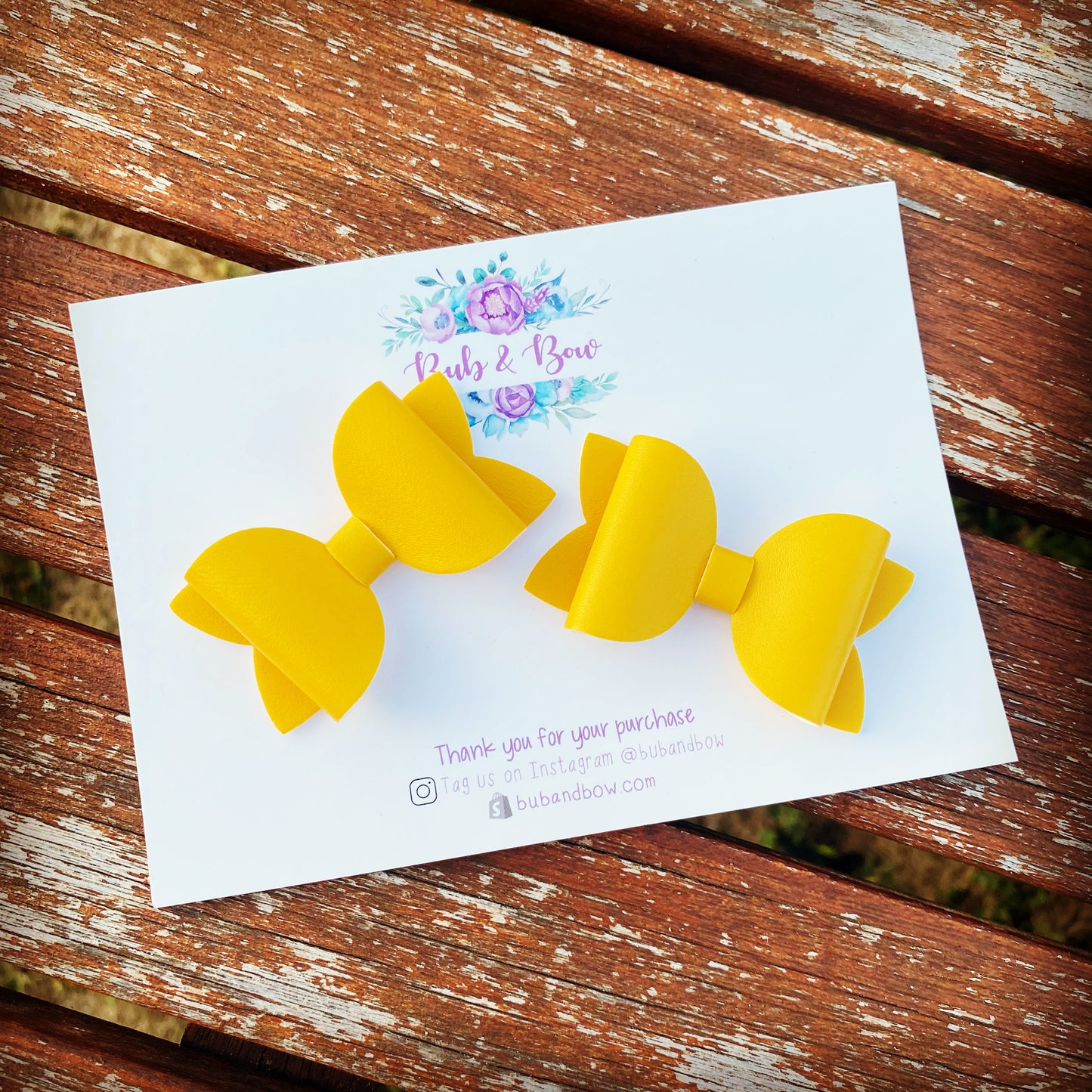 Mustard Smooth Mini Beauty Piggy Clips