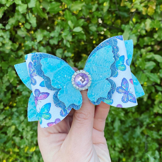 Beautiful Butterfly Lace Embellished Bow