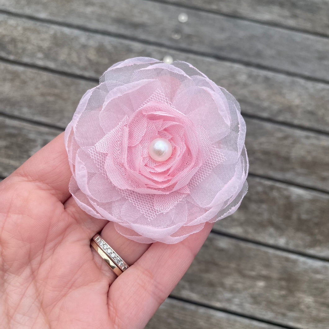 Chiffon Flower Clip